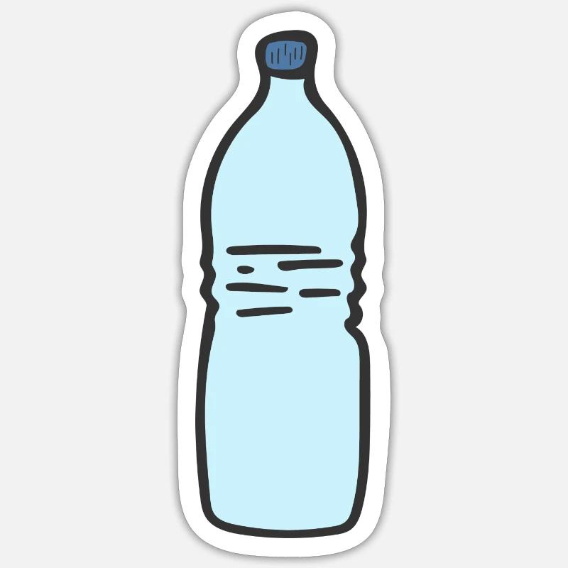 bottle - Sticker size S (10 x 10 cm) - white matte