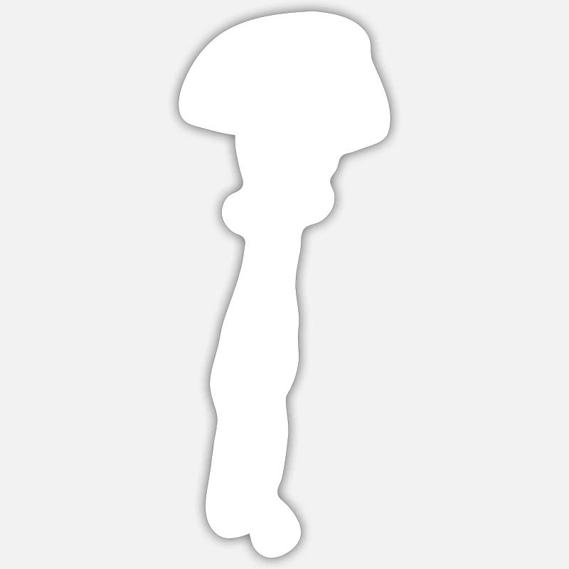Camelott white - Sticker size S (10 x 10 cm) - white matte