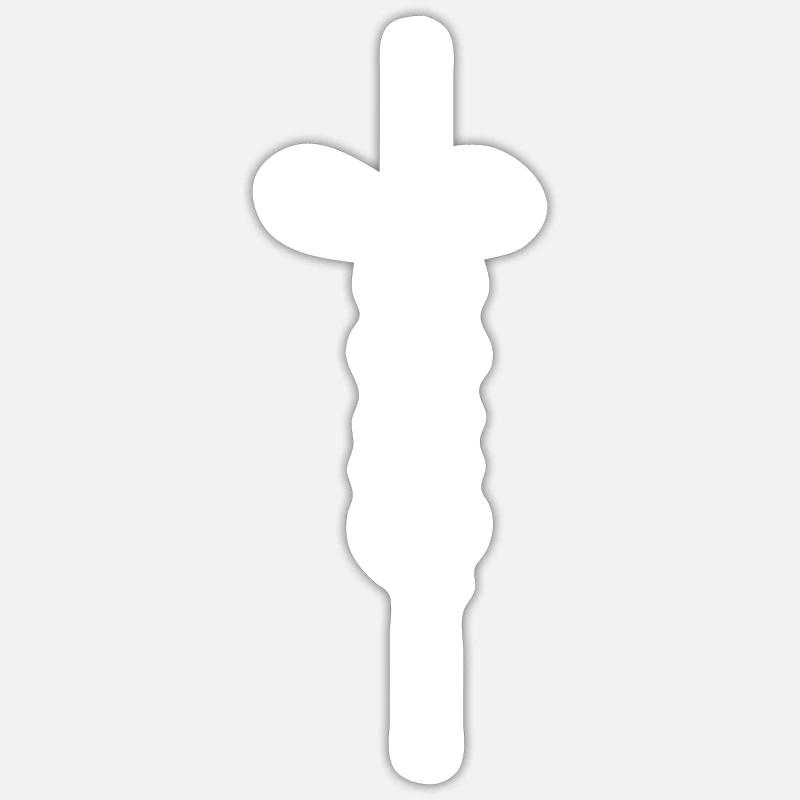 Jésus-Christ Bible Chrétien Chrétien - Sticker taille S (10 x 10 cm) - blanc mat
