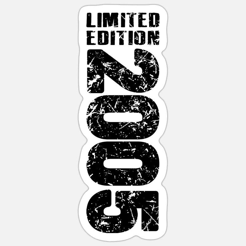 Édition Limitée 2005 18e anniversaire - Sticker taille S (10 x 10 cm) - blanc mat