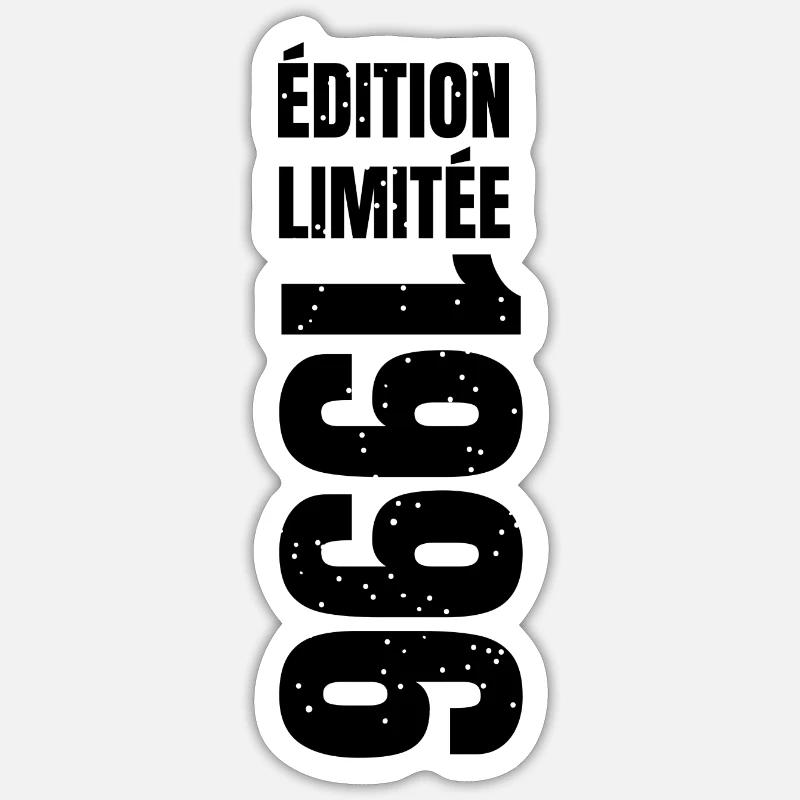 1996 édition limitée - Sticker taille S (10 x 10 cm) - blanc mat