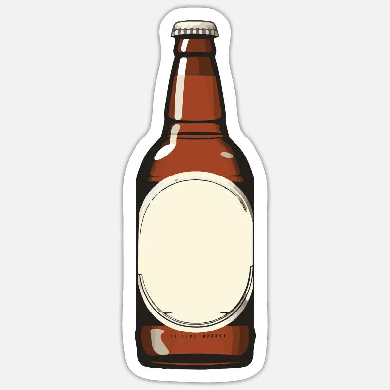 Bierflasche Bier Sticker Größe S (10 x 10 cm)