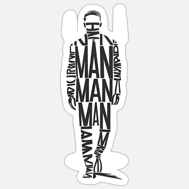 Ehemann - Sticker Größe S (10 x 10 cm) - Mattweiß