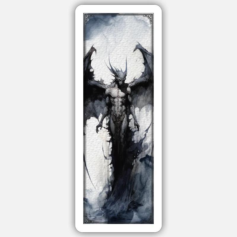 Monstre conte de fées - Sticker taille S (10 x 10 cm) - blanc mat
