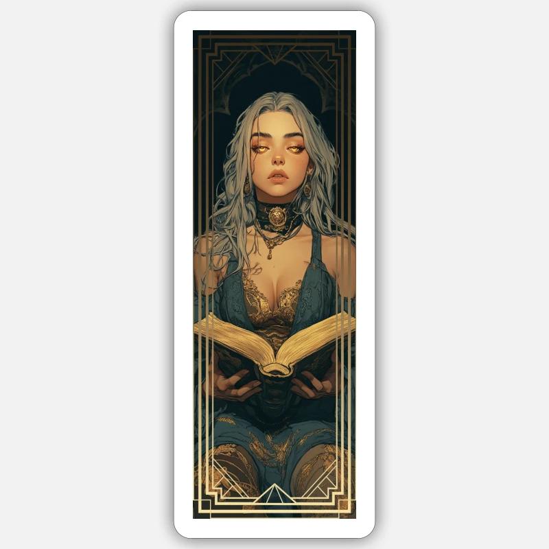 The Goth Tarot Reader Sticker size S (10 x 10 cm)