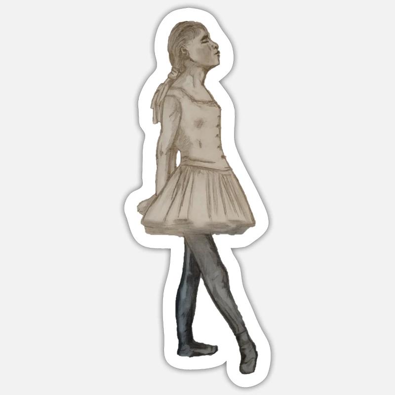 Degas - Sticker size S (10 x 10 cm) - white matte