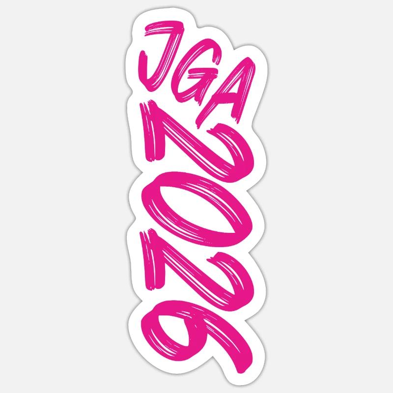 JGA 2026 - Sticker taille S (10 x 10 cm) - blanc mat