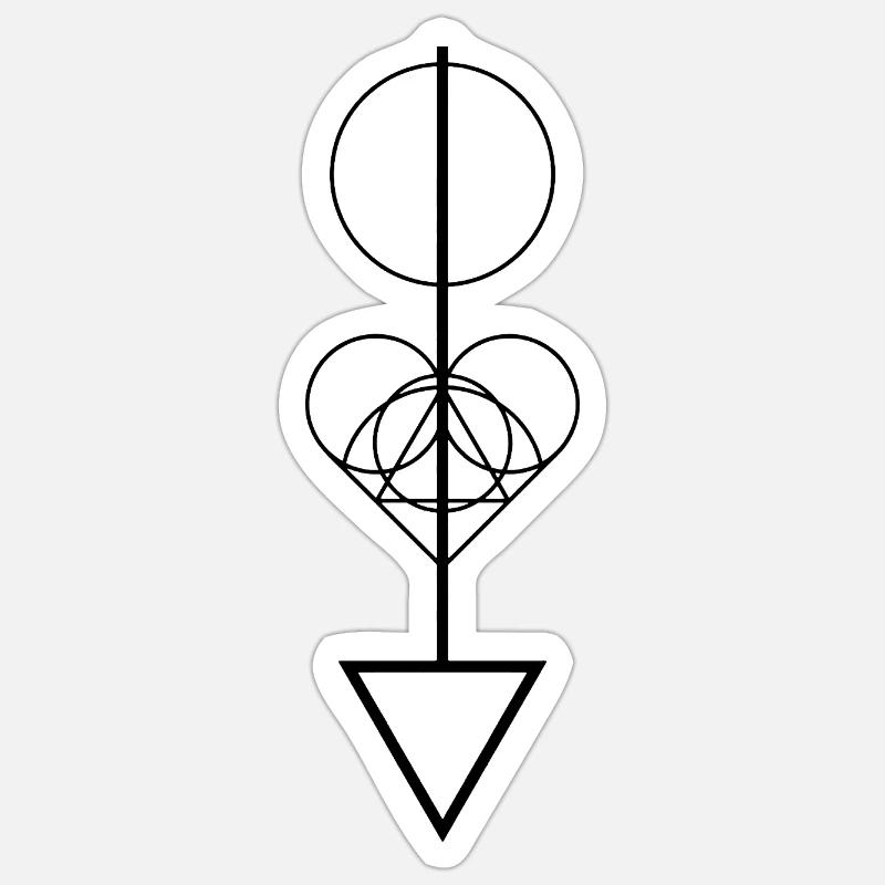 Geometric Arrow Sticker size S (10 x 10 cm)