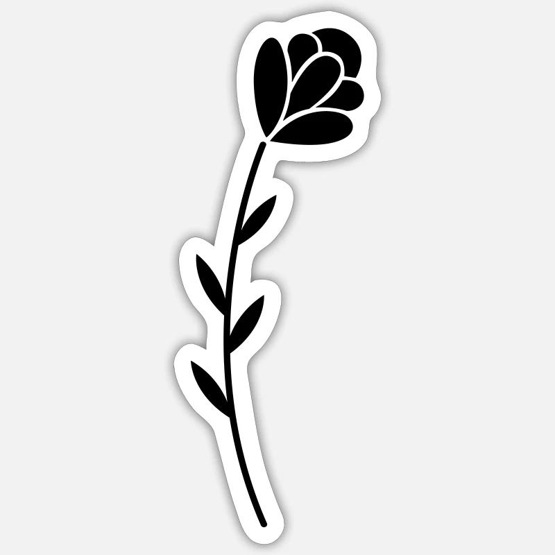 Fleur Sticker taille S (10 x 10 cm)