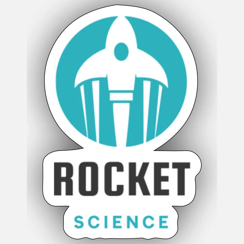 Rocket Science - Sticker size S (10 x 10 cm) - white matte