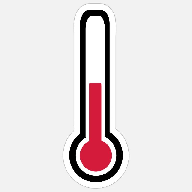 Thermometer Sticker Größe S (10 x 10 cm)