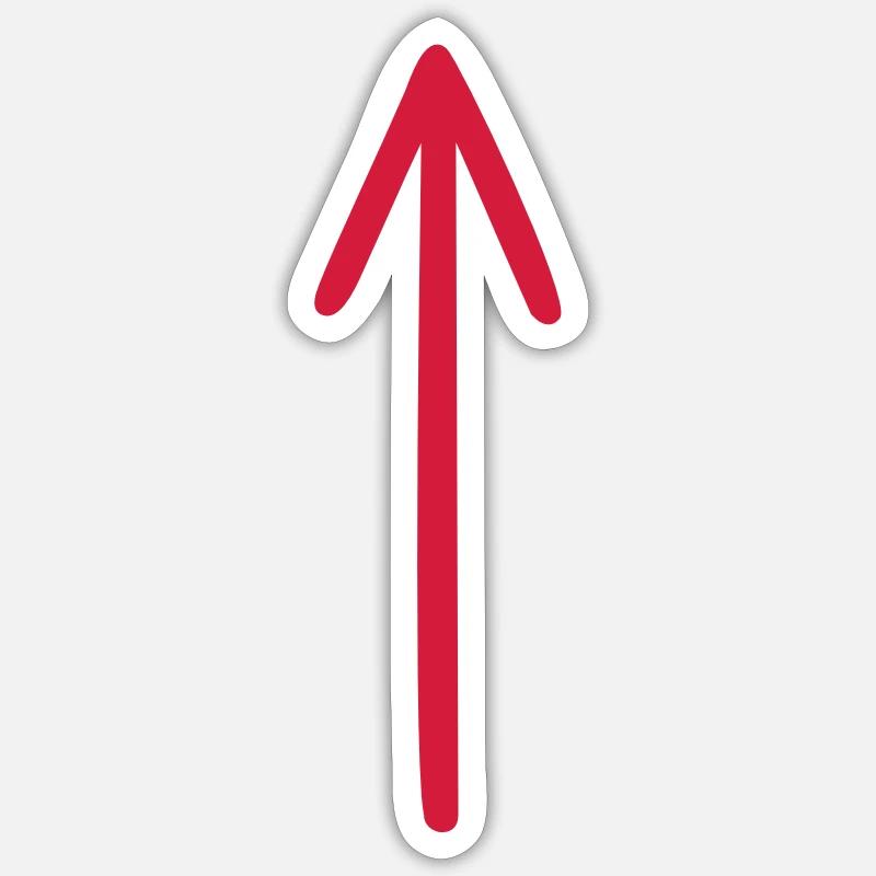 Arrow shape DIY yourself - Sticker size S (10 x 10 cm) - white matte