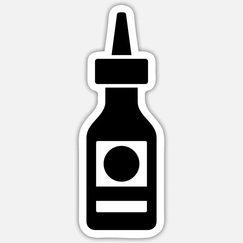 Nasal spray - Sticker size S (10 x 10 cm) - white matte
