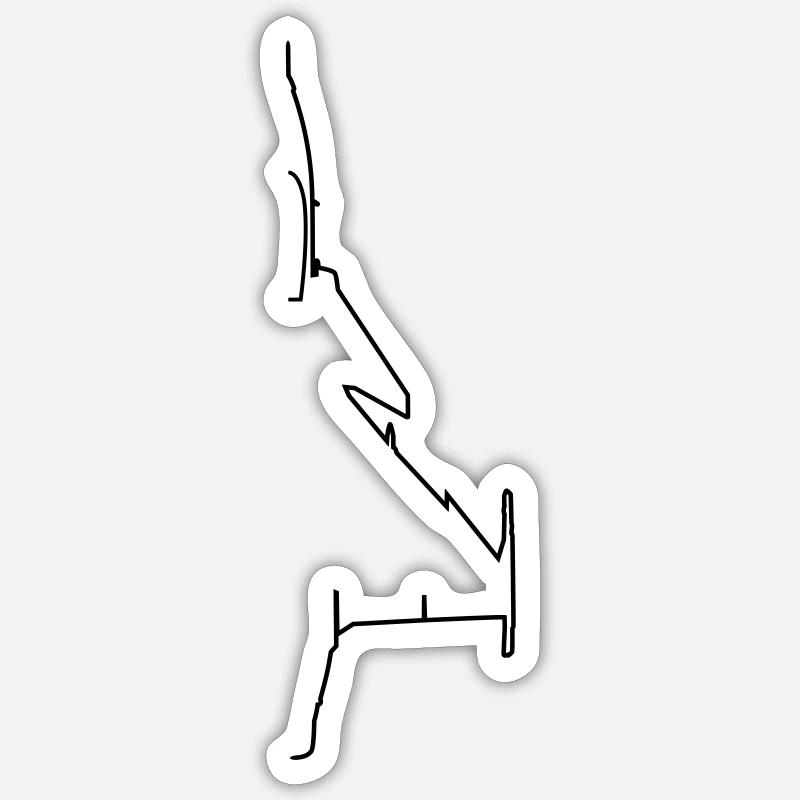 Avion Sticker taille S (10 x 10 cm)