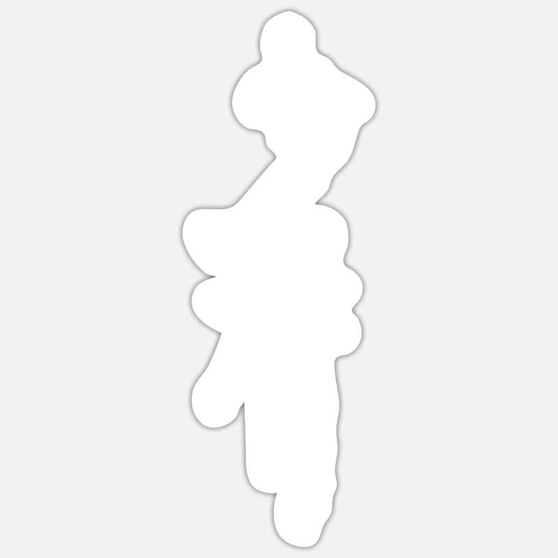 Chaolin - Sticker taille S (10 x 10 cm) - blanc mat