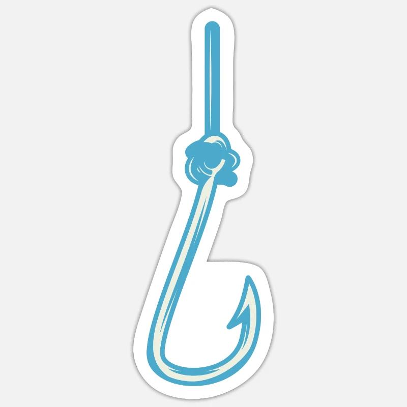 Hameçon Sticker taille S (10 x 10 cm)