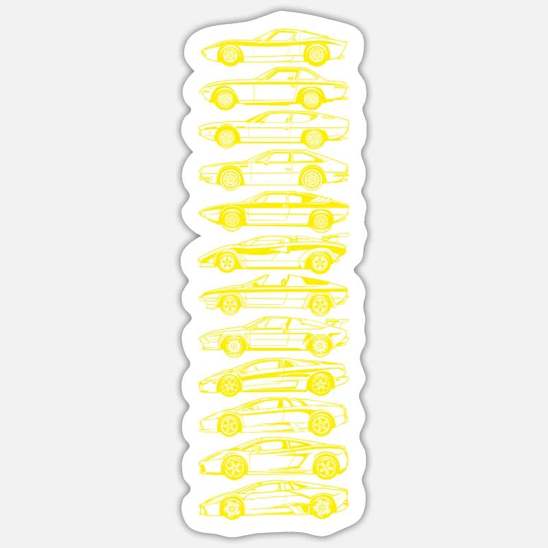 Lambo Evolution Sticker Größe S (10 x 10 cm)