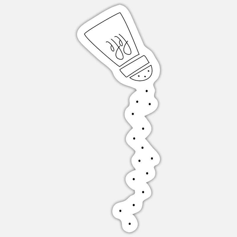 Pepper - Sticker size S (10 x 10 cm) - white matte