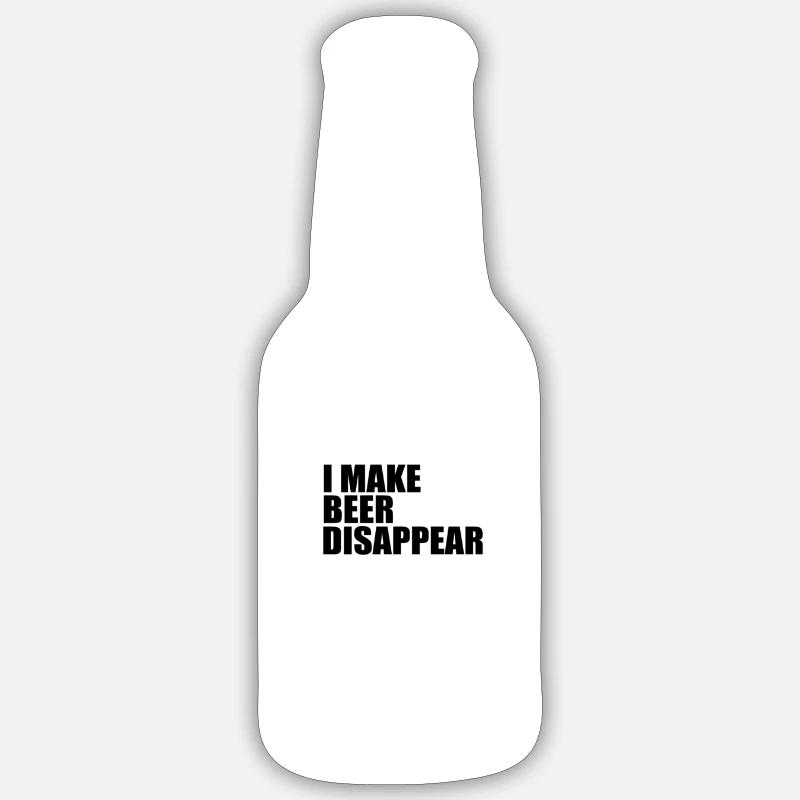 Devis bouteille de bière Sticker taille S (10 x 10 cm)