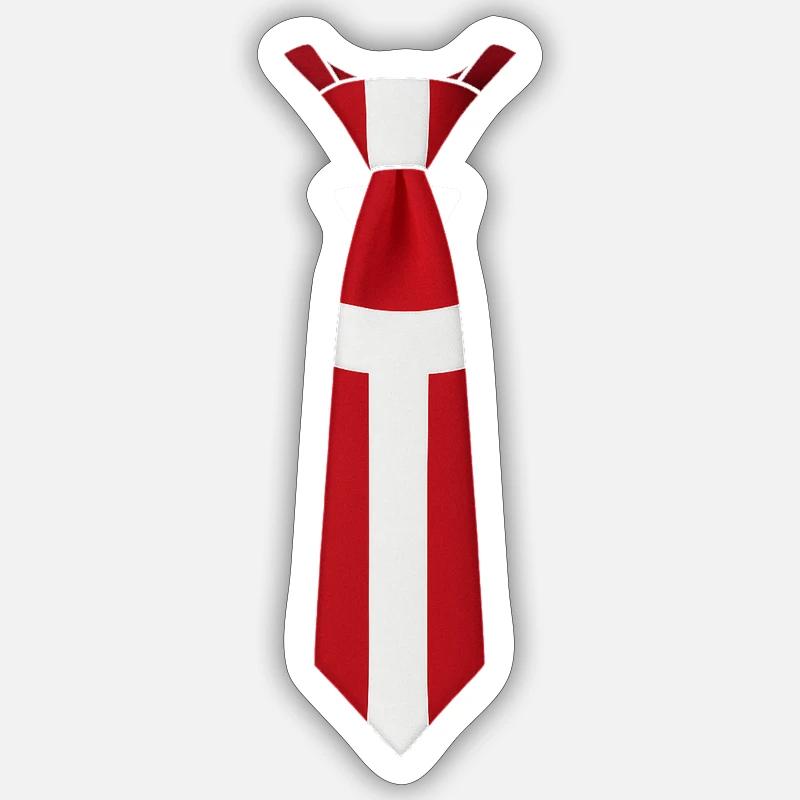 Égalité Danemark - Sticker taille S (10 x 10 cm) - blanc mat