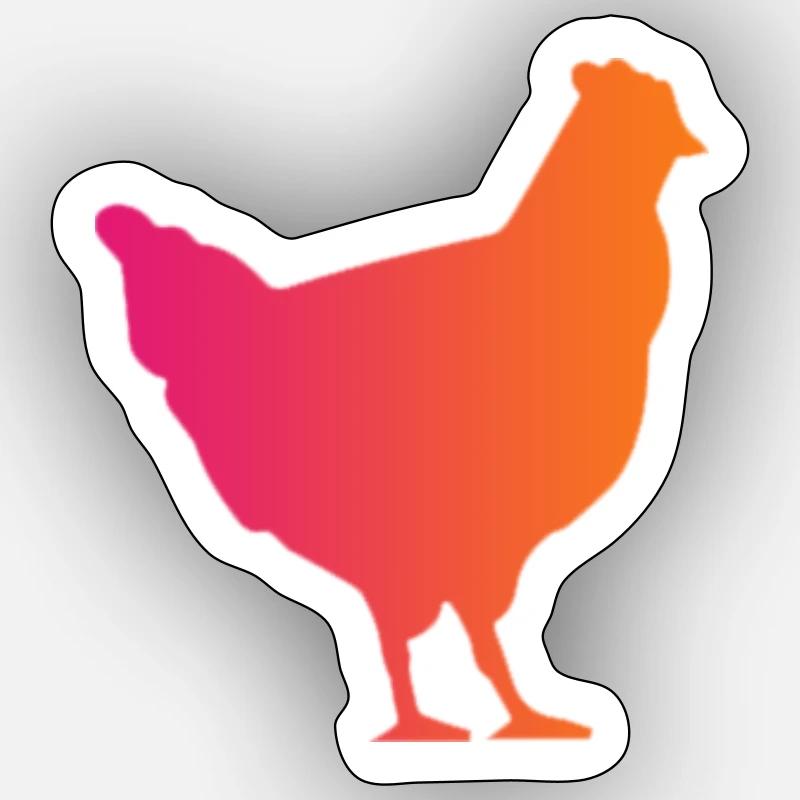 Chickendinner Sticker Größe S (10 x 10 cm)