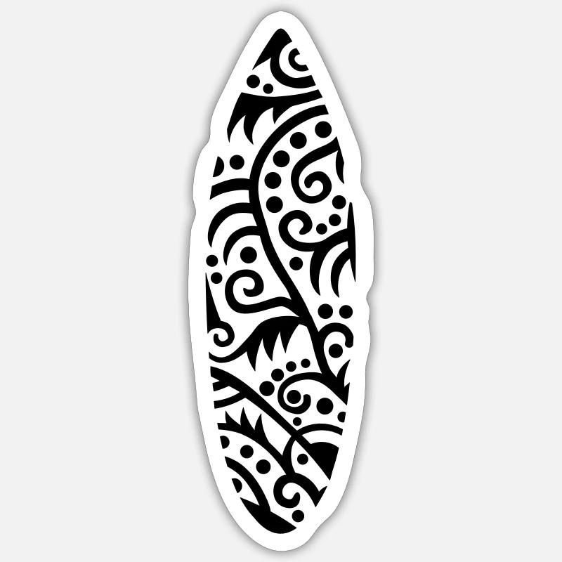 Surfing - Sticker size S (10 x 10 cm) - white matte