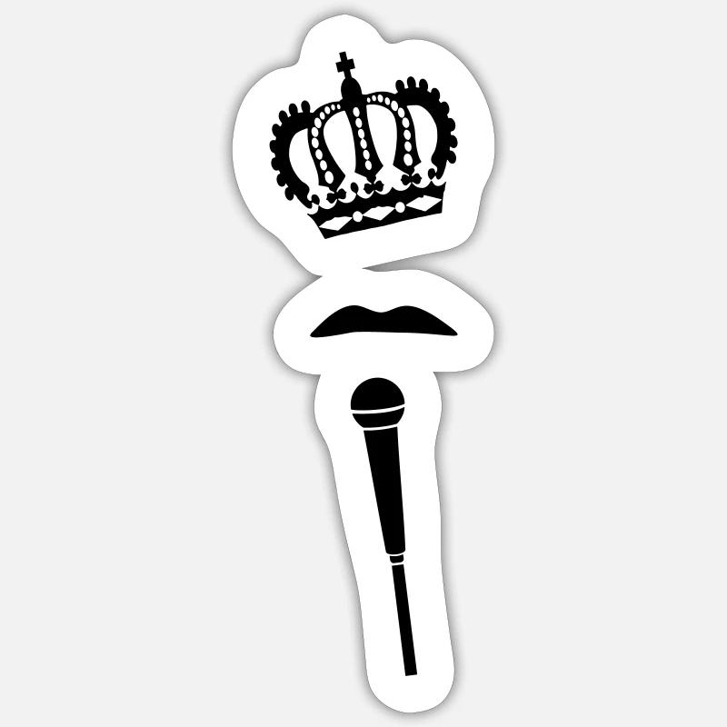 Freddie Queen pride Stolz Sticker Größe S (10 x 10 cm)