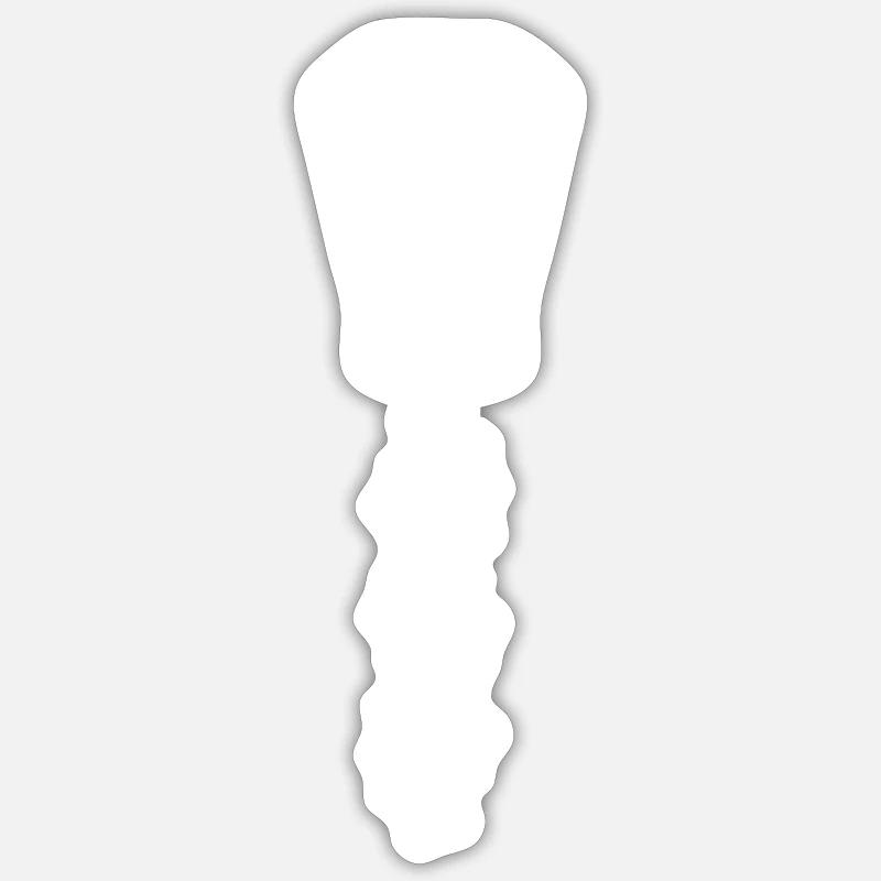 Design pluie de salière - Sticker taille S (10 x 10 cm) - blanc mat