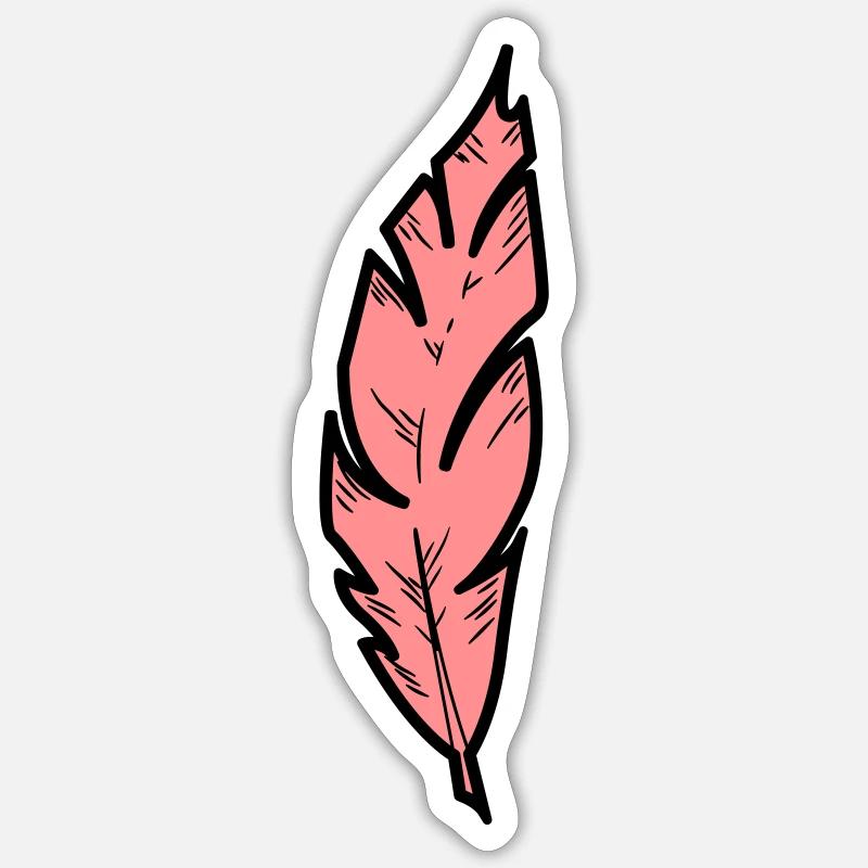feather Sticker size S (10 x 10 cm)