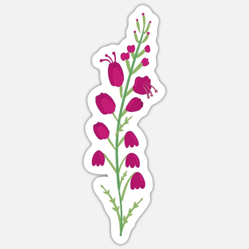 Heather - Sticker size S (10 x 10 cm) - white matte