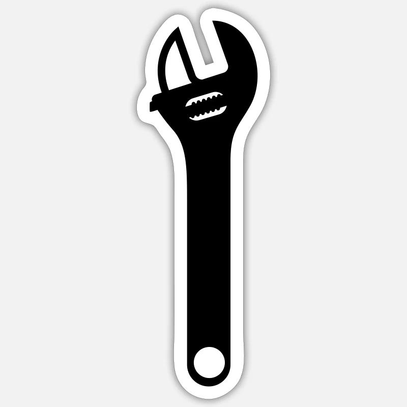 Wrench Icon Sticker size S (10 x 10 cm)