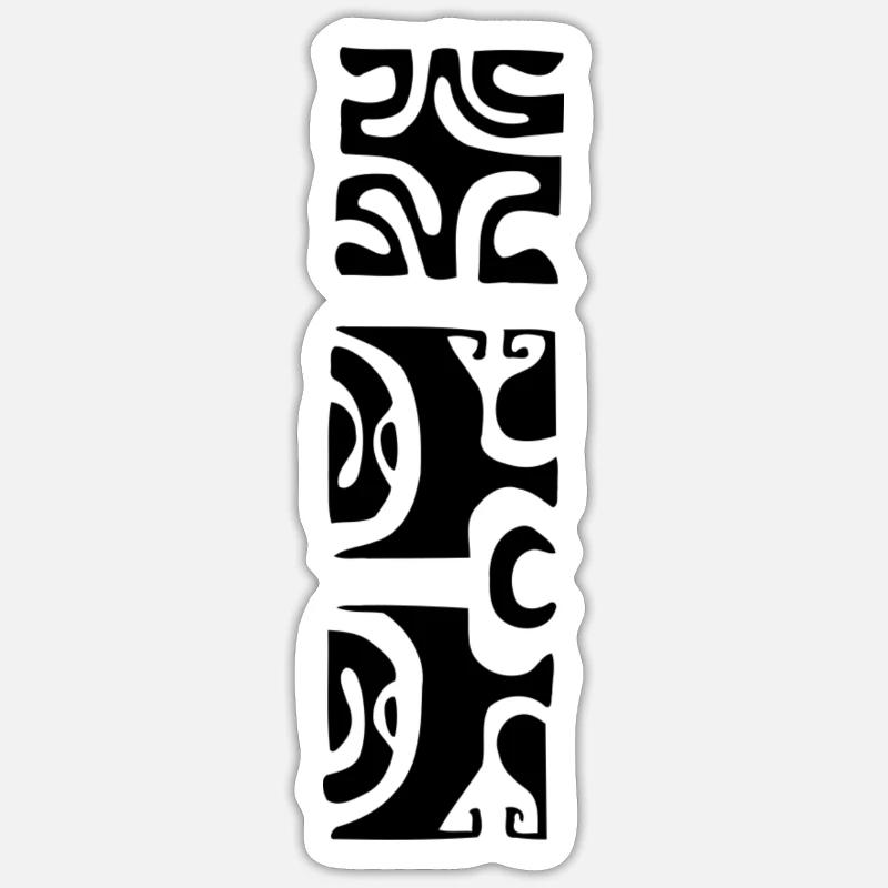 MANA - BLACK - Sticker Größe S (10 x 10 cm) - Mattweiß