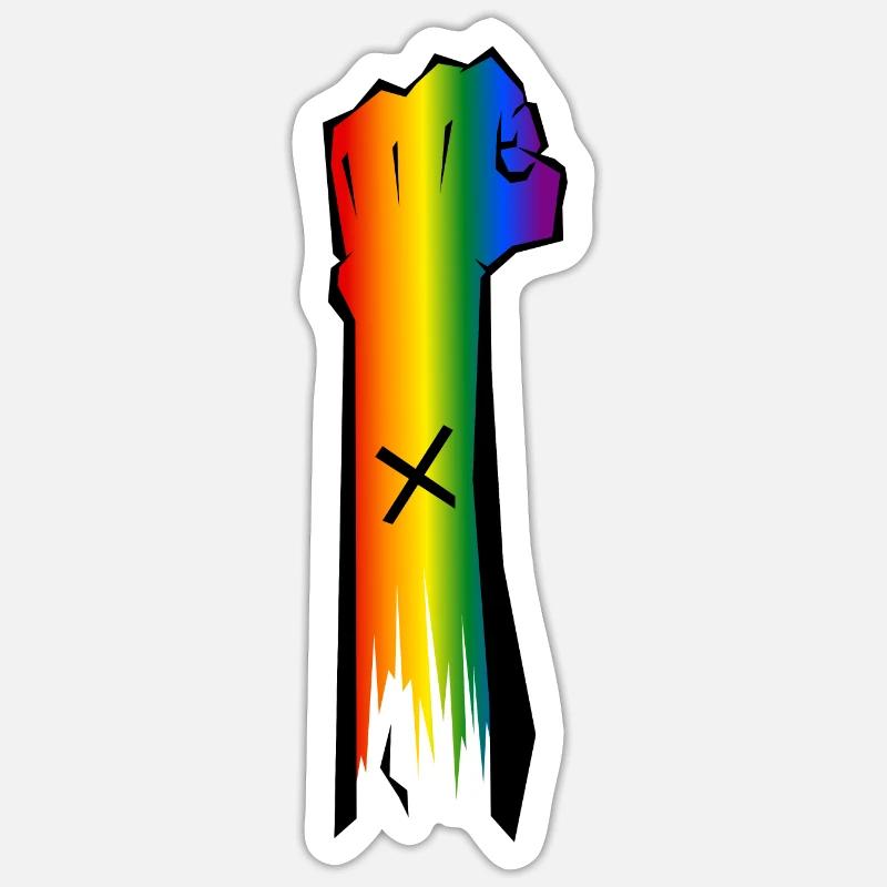 Orgueil - Sticker taille S (10 x 10 cm) - blanc mat