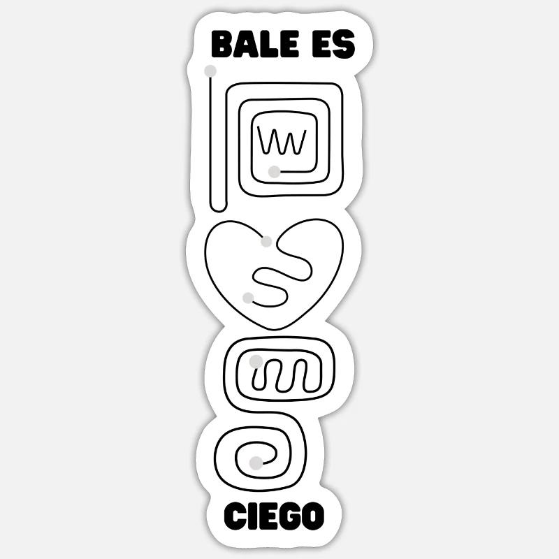 Lineas Creativas - Sticker taille S (10 x 10 cm) - blanc mat