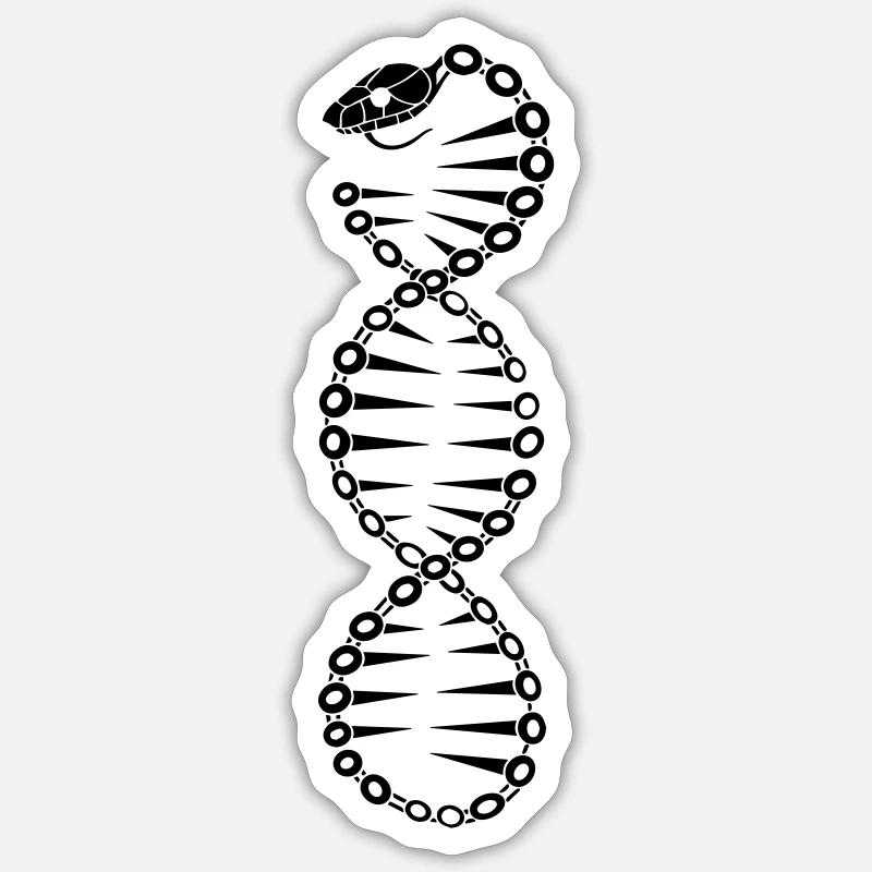 DNA Snake 2 Sticker size S (10 x 10 cm)