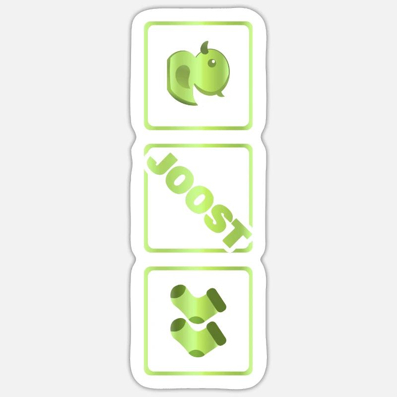 Joost - Sticker Größe S (10 x 10 cm) - Mattweiß