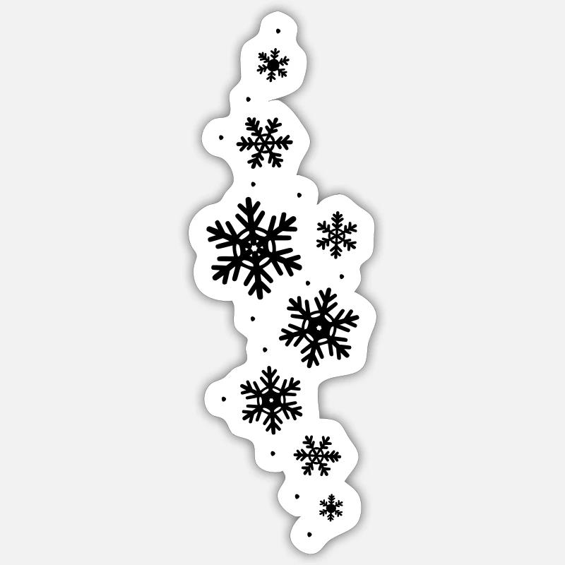 Crystals Glitter - Sticker size S (10 x 10 cm) - white matte