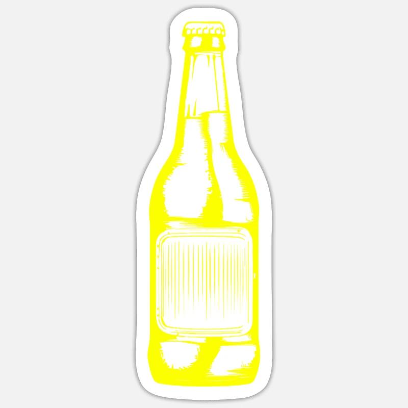 Bierflasche Bier Sticker Größe S (10 x 10 cm)