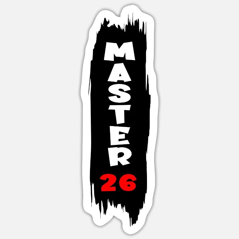 Master 2026 - Sticker size S (10 x 10 cm) - white matte