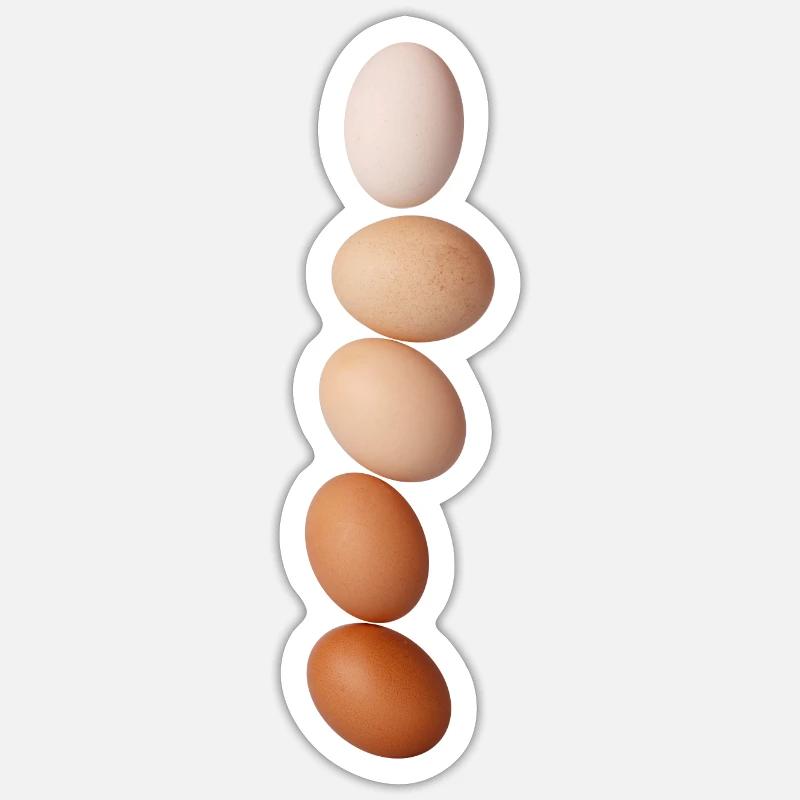 eggs pile tower Sticker size S (10 x 10 cm)