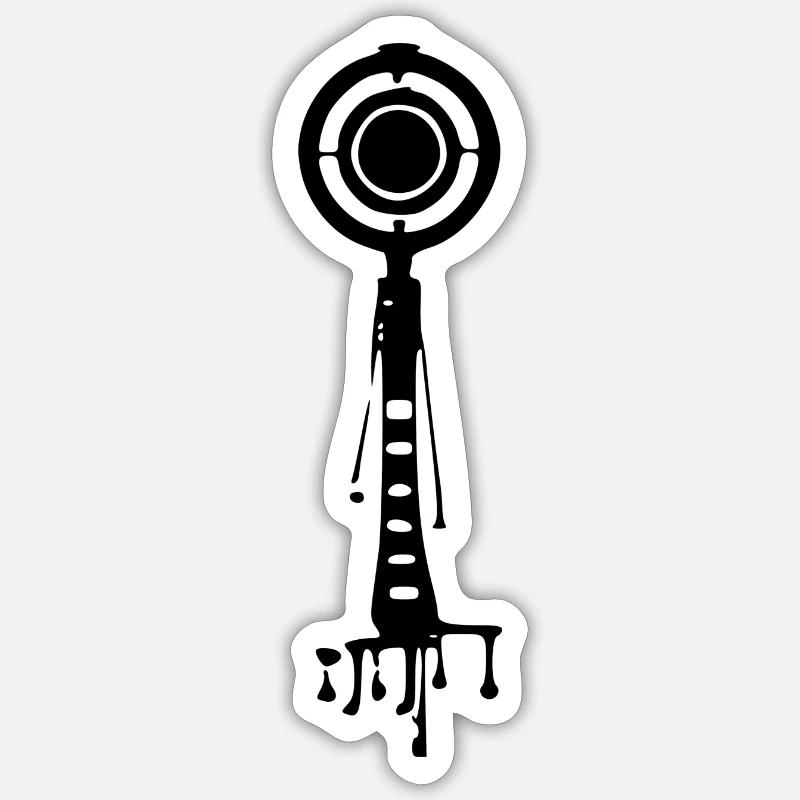 Unknown antenna - Sticker size S (10 x 10 cm) - white matte