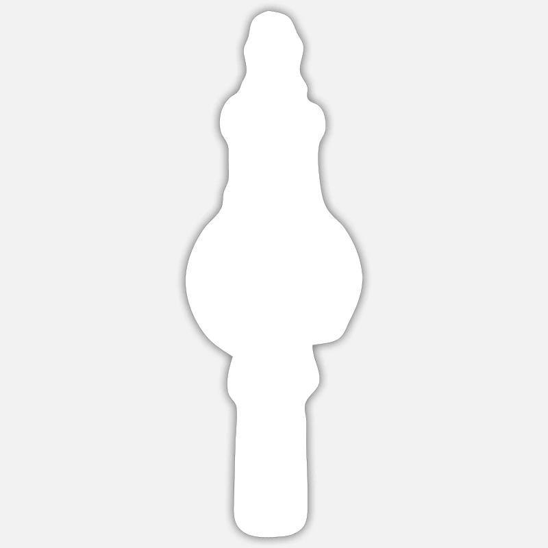 Fernsehturm Berlin Alex - Sticker Größe S (10 x 10 cm) - Mattweiß