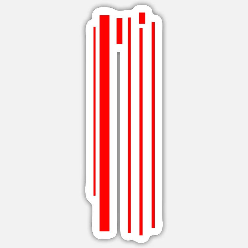Vertical Stripe Pattern / Vector Sticker size S (10 x 10 cm)