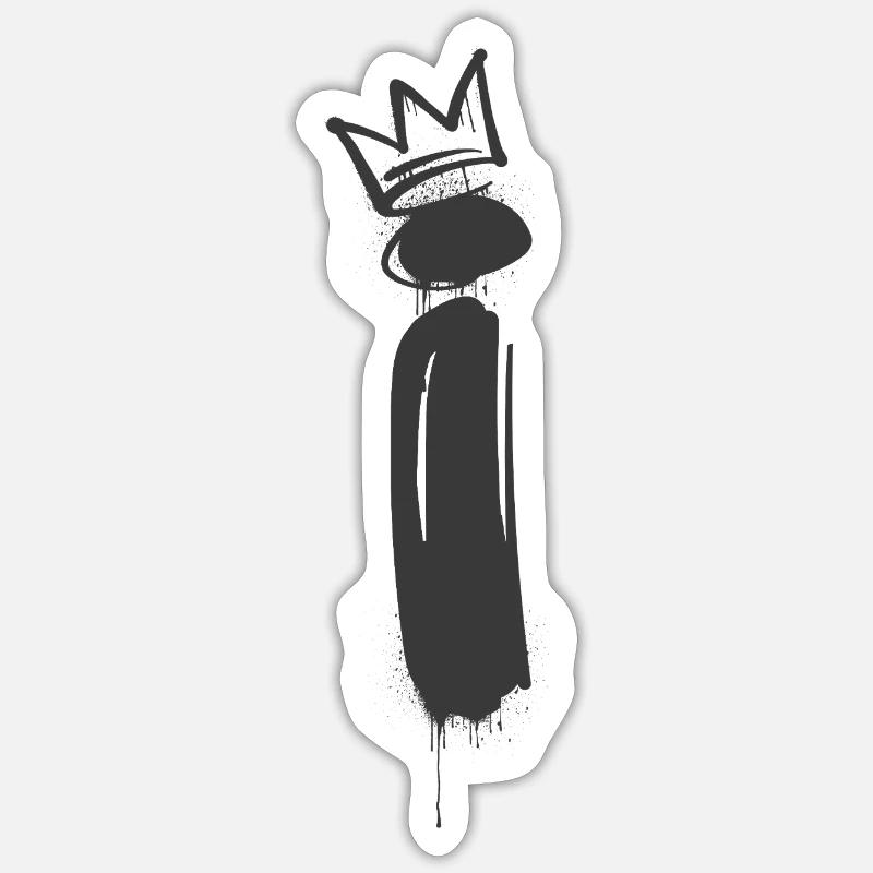 I - Sticker size S (10 x 10 cm) - white matte