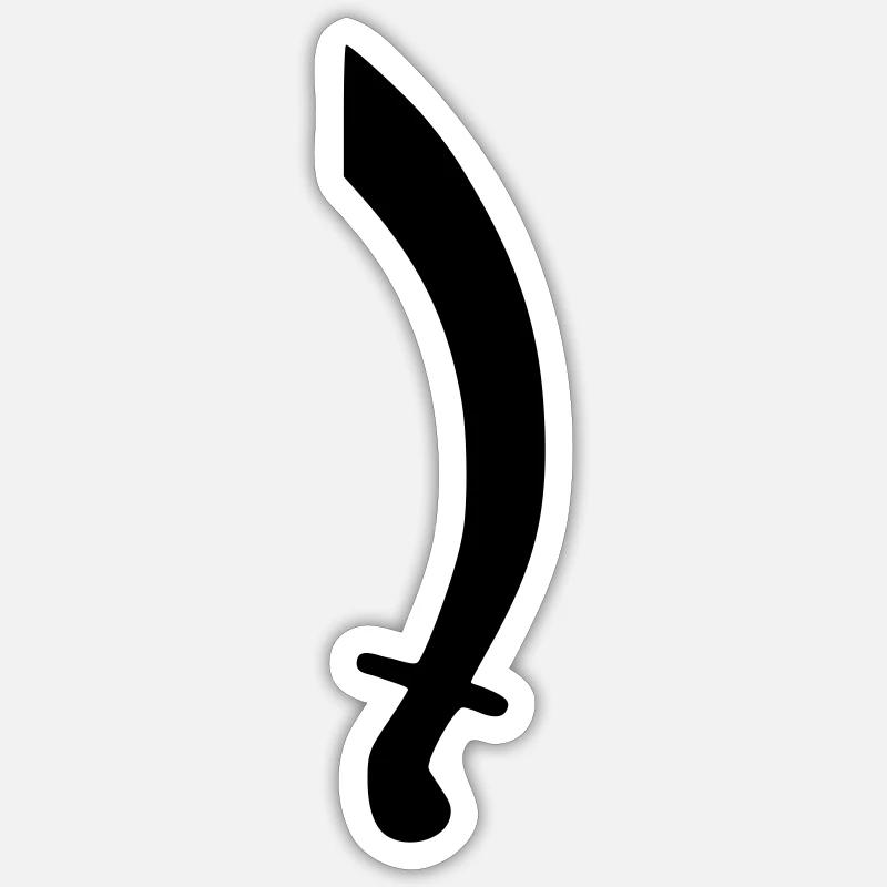 Korsar - Sticker Größe S (10 x 10 cm) - Mattweiß