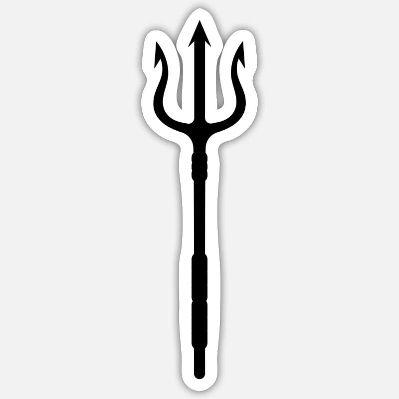 le trident Sticker taille S (10 x 10 cm)