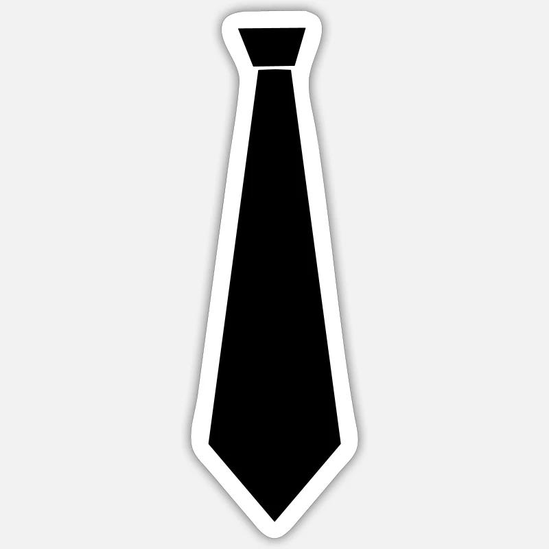 Tie chic - Sticker size S (10 x 10 cm) - white matte