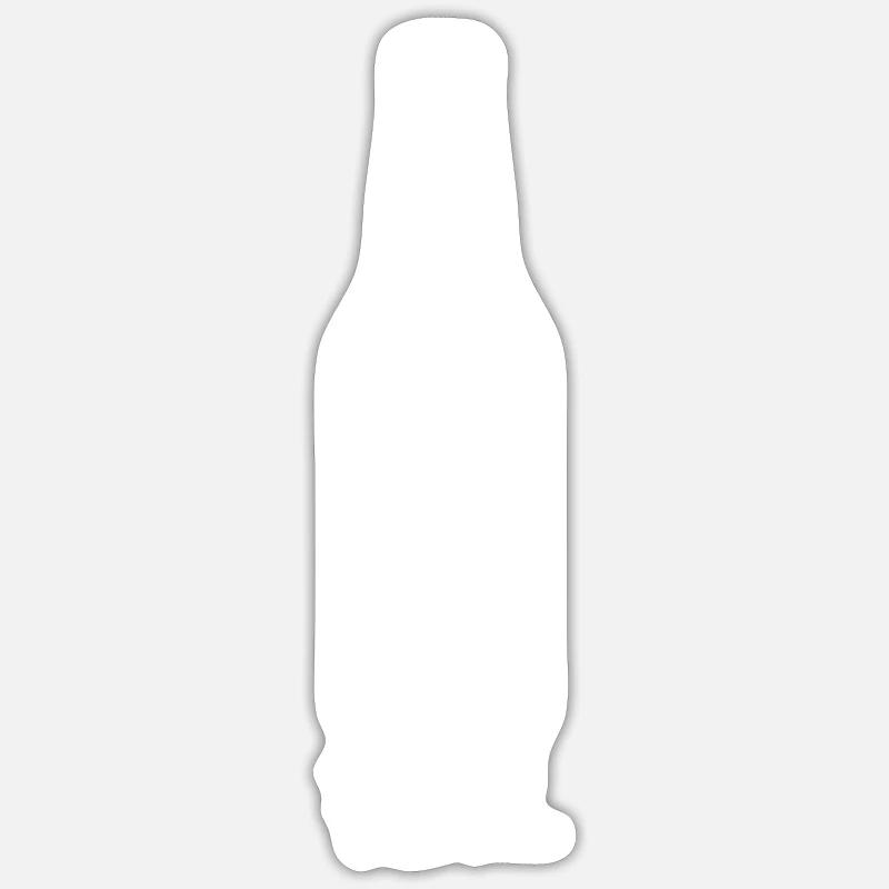 und noch ein bier bitte white Sticker Größe S (10 x 10 cm)