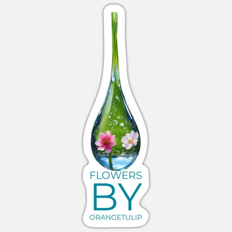 Raindrop - Sticker Größe S (10 x 10 cm) - Mattweiß