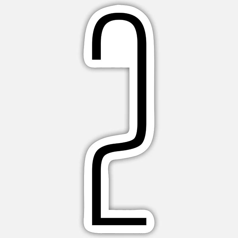 2 - Sticker taille S (10 x 10 cm) - blanc mat